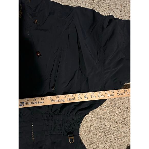 Vintage Bogner Ski Suit Women’s 8 Black Embroidered Mountain Scene Après Ski - Picture 3 of 13